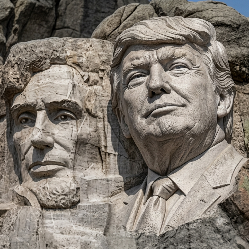 Donald Trump and Abraham Lincoln Rendering.